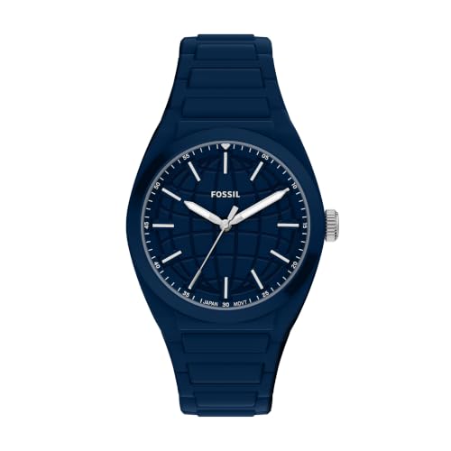Image of Fossil Men's Everett Quartz Stainless Steel Watch, Three-Hand Watch for Men
