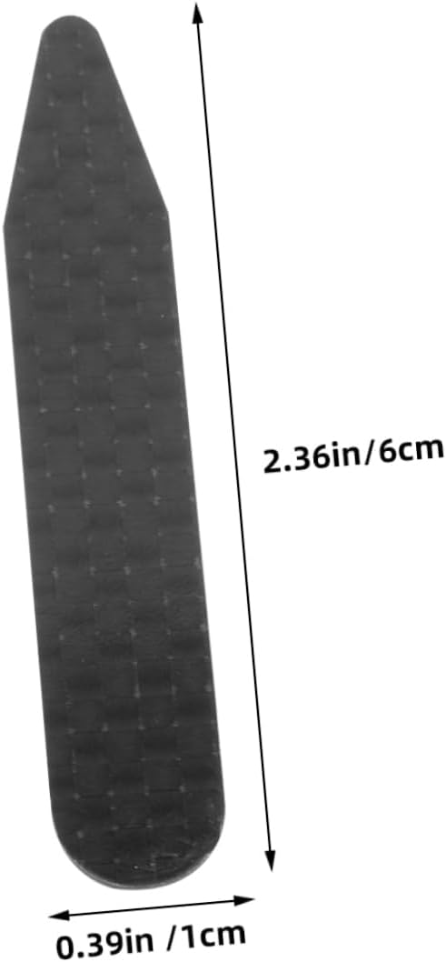 Didiseaon 2pairs Carbon Fibre Collar Stays for Men's Dress Shirts Collar Inserts for Men Suit