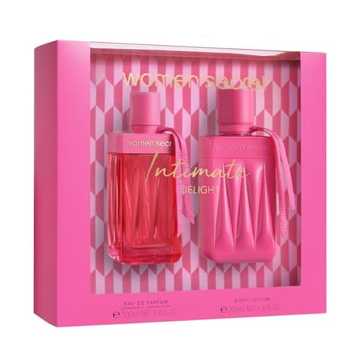 Women'secret Intimate Delight Estuche Regalo Perfumes de Mujer Pack de 2 Piezas Eau de Parfum 100ml con Vaporizador y Body Lotion 200ml Set Fragancia Floral y Ambarada