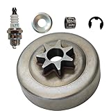 Clutch Drum Sprocket kit .325 7T Washer E-Clip Needle Bearing Spark Plug Compatible with STIHL MS230 MS231 MS250 MS251 MS241C MS251C 021 023 023C Chainsaw Accessories Replacement Parts 1143 640 2002