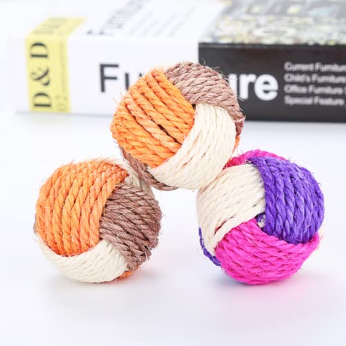 Brinquedo para Gatos com Catnip Erva de Gato Bola Sisal