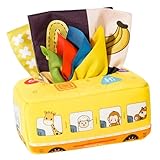 minkissy Sensorisches Babyspielzeug Tissue Box aus Strapazierfähigem Material Montessori...