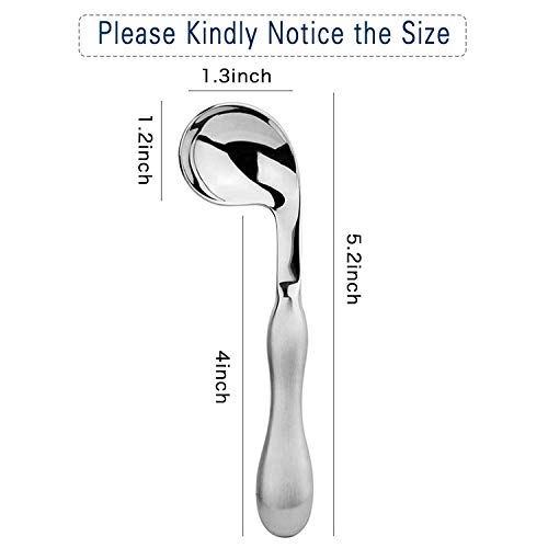Adaptive Utensils 2pcs Curved Spoon Set Right Handed Angled Spoons Cutlery Utensil Stainless Steel Eating Silverware for Hand Tremors, Arthritis, Parkinson's or Elderly Use - Image 3