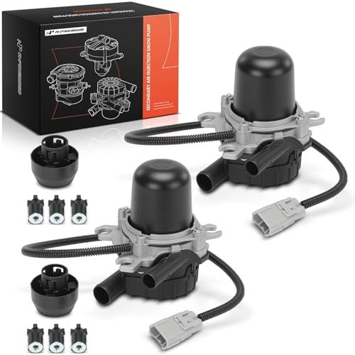 A-Premium 2 PCS Secondary Air Injection Pump Compatible with Toyota Tundra 2007-2013 Sequoia 2006-2012 Land Cruiser & Lexus LX570 2008-2011/2013 4.6L 4.7L 5.7L Replace# 17610-0S010 10200231AA
