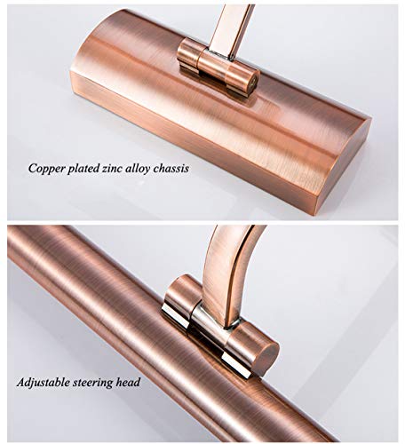 Lampe de miroir design étanche IP44 chromée à 3 modes de couleurs