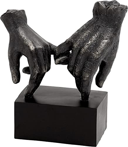 Estatua Decorativa Resina Negra Estatua Mano Promesa 10 in miniatura 1