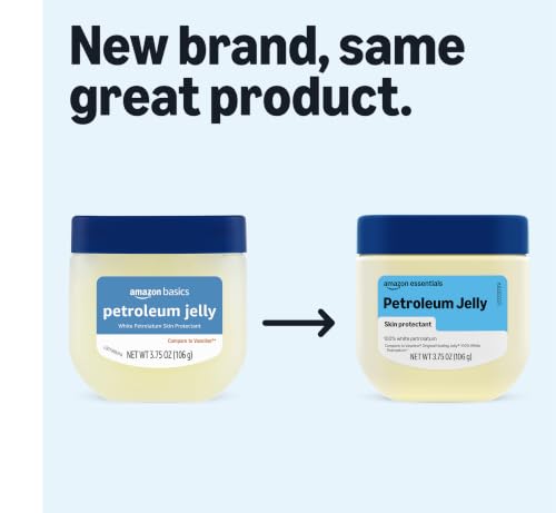 Amazon Essentials Petroleum Jelly White Petrolatum Skin Protectant, Unscented, 3.75 Ounce, 1-Pack (Previously Amazon Basics) view 2