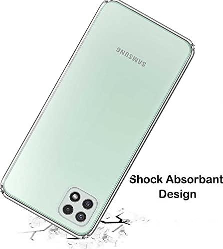 Image of Soft Flexible Silicone Back Cover Compatible with Samsung Galaxy A22 5G | F42 5G