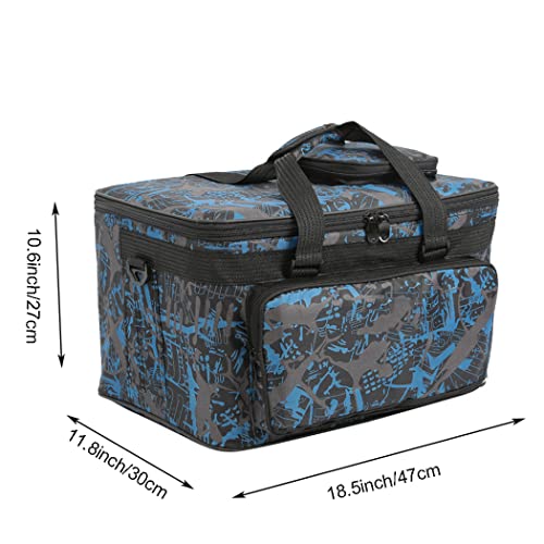 Image of Art Supplies Organizer Bag Craft Tool Storage Tote Arts and Crafts Carrying Case Artist Travel Carrier Bag with Headband Waterproof Paint Box Foldable For Drawing Sketch Painting Sewing Large Capacity