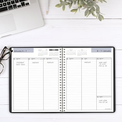 Image of AT-A-GLANCE 2026 Planner, Weekly, 7 inch x 8-3 /4 inch, Medium, Column-Style, DayMinder, Black (G5900026)
