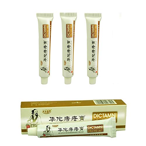 3pcs Chinese Herbal Hemorrhoids Cream, Chinese cream HuaTuo, Relieve Hemorrhoid Pain, Clear Away Bad Materials, Remove Bad Tissues