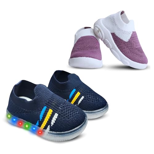 Image of Kids Trending Slip-On Shoes Combo, Pack of 2 (Light Shoe + Musical Shoe)