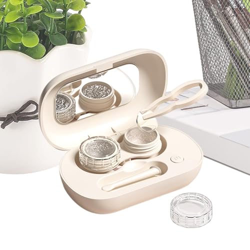 Máquina Limpiadora Ultrasónica De Lentillas -, portátil, recargable por USB y con succión magnética,Máquina De Limpieza De Lentillas,Para Hombres Mujeres Hogar Oficina Dormitorio Viajes Negocios Tray