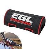 Dirt Bike Handlebar Pad - High-Density Sponge & Silicone Cover for Shock-Absorbing Comfort, Non-Slip Grip - Durable Motocross/Off-Road Protection (Red)