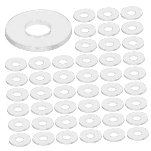 CIYODO Rondelle Trasparenti in Vinile M4x10x1mm Guarnizioni Piatte Per Viti Maniglie Doccia Anti-allentamento Set Da 500 Pezzi Guarnizione Di Tenuta Resistente Uso Domestico
