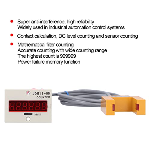 Berm Digital Display Counter Electronic Industrial Sensor Automatic Induction Bem‑6H‑30E4‑Ct (Ac220V) #TOP4