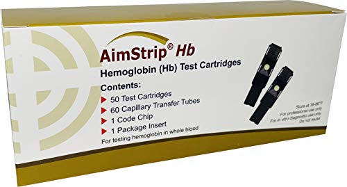 Aimstrip 78250 hemoglobin test combo (pack of 50)