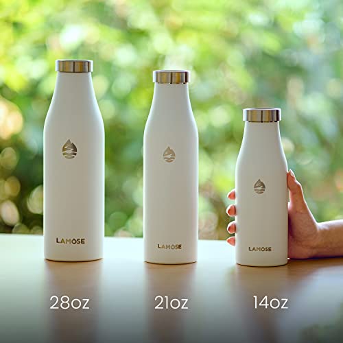 LAMOSE Robson 14oz Bottle, Stainless Steel, Vacuum Insulated with All Steel Lid (Turquoise) - Thumbnail 6