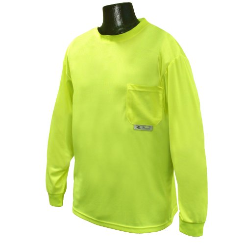 Camiseta Segurança Radians Manga Longa - Tecnologia Max-Dri Absorção Umidade | Verde Tamanho 2GG