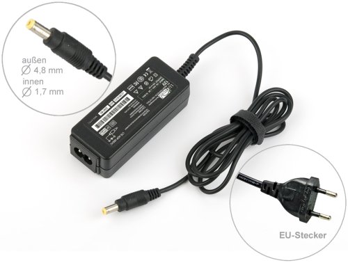 Luxburg® 36W Notebook Adaptador Cargador Compatible con ASUS EEE PC 1000 1000H 1000HA 1000HAE 1000HC 1000HD 1000HE 1000HT 1000HV 1001HGO.