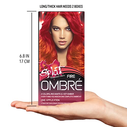 Splat Semi Permanent Fantasy Complete Hair Color Kit In Ombre Fire #TOP4