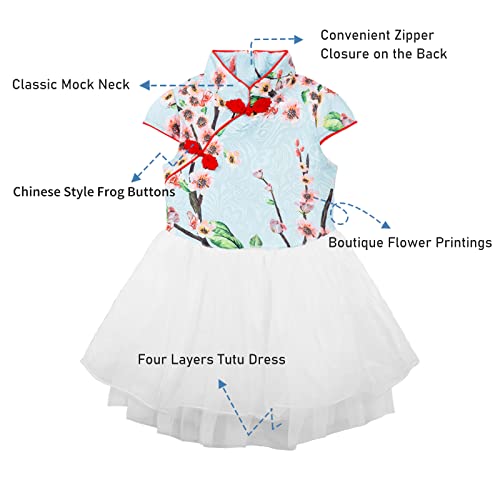 LittleSpring Little Girl Holiday Dress Chinese Qipao Princess Dress3