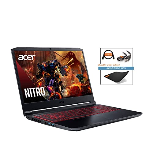 Image of Acer Nitro5 Gaming Laptop, 15.6 inch FHD IPS 144Hz, 11th Gen Intel i5-11400H, NVIDIA GeForce GTX 1650, Wi-fi 6, Type-C, Thunderbolt 4, Backlit Keyboard, Win 11 Home, w /HDMI Cable (16GB RAM|512GB PCIe SSD)