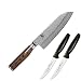 Produktbild Kai Santokumesser 18 cm Shun Premier TDM-1702 plus 2 x SCHARFsinnig Pizza- und Steakmesser ultra-sägescharf