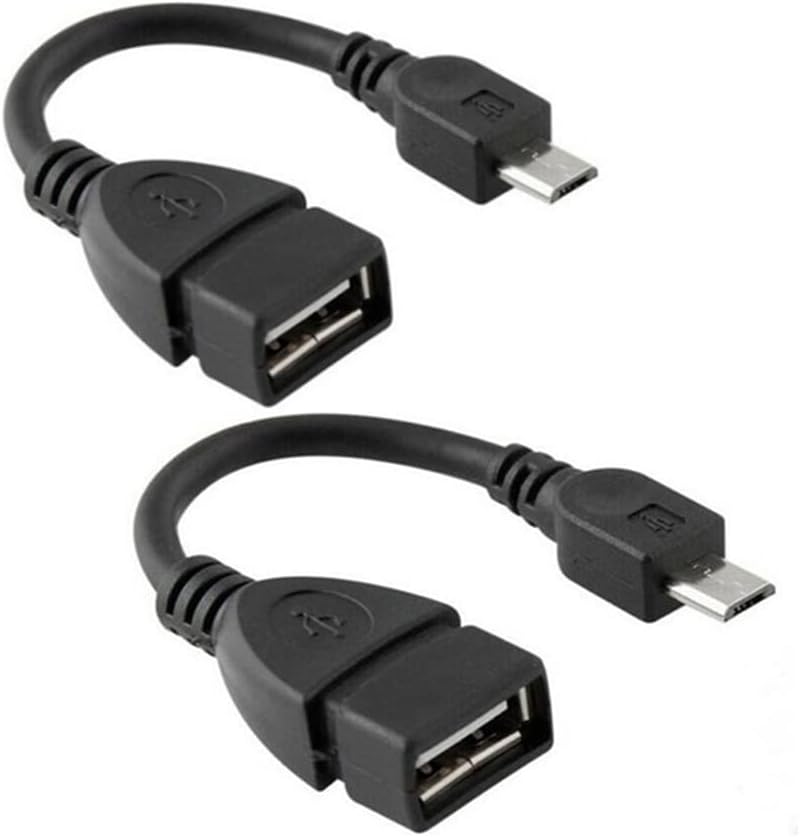 Micro USB to OTG Works with Micromax X258 Direct On-The-Go Connection Kit and Cable Adapter! (Black)