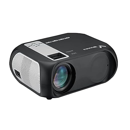 Projektor 1080P Full HD Mini WiFi-projektor med 6 500 Lux och 200 tums skärm, videoprojektor kompatibel med TV-sticka Smartphone HDMI VGA AV USB, bärbar projektor för utomhusfilmer (svart)