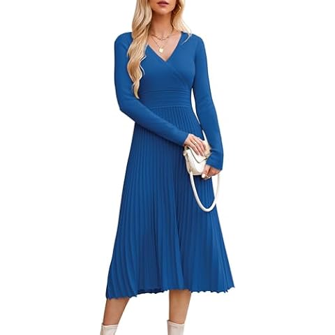 OUGES Long Winter Jumper Dress for Women Cover