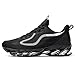 Ezkrwxn Sneakers for Men Fashion Running Shoes Mesh Breathable Athletic Walking Shoe Black Size 8