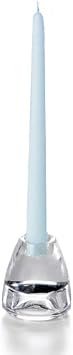 yummi Ice Blue Taper Candles -10 inch - 12 per Pack