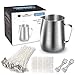 Candle Making Kit, DIY Candles Craft Tools,1pc Candle Make Pouring Pot,50pcs Candle Wicks, 50pcs Candle Wicks Sticker and 2pcs 3-Hole Candle Wicks Holder