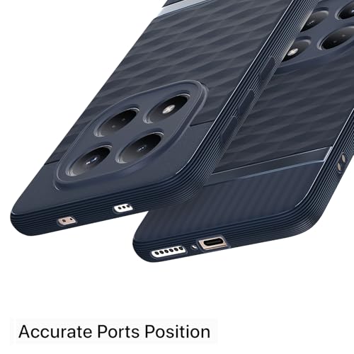 Image of Pikkme Back Cover for Redmi Note 15 Pro 5G Camera Protection 3D Hexa Cube Design Silicone Protective Bumper Case (Blue)