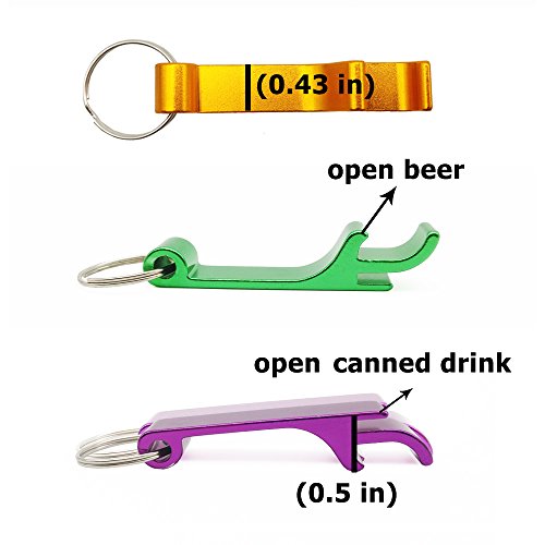 9 Packs Of Keychain Beer Bottle Openers, Cnymany Aluminum Claw Bar Soda Beverage Opener For Wedding Party Picnic Camping Travel #TOP1
