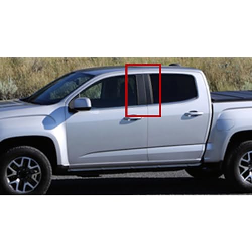 Pegatinas de postes de pilar para eliminar arañazos en marcos de ventanas de Chevy Colorado 6