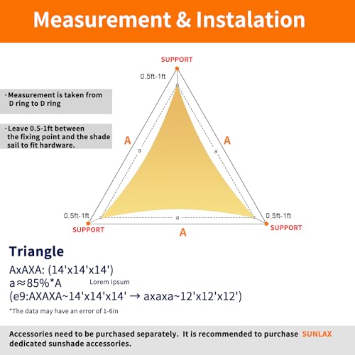 Consejos y reviews para comprar Malla sombra triangular del mes. 14 Imagen adicional