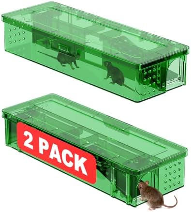 Upgraded Multi-Catch Humane Mouse Traps,Dual Entrance Design,No K...