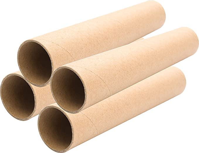 Sejas Collections Cardboard Mailing Tube [ Pack of 4 ] Ideal for Shipping, Art and Craft, DIY, Brown Packing 23 Inch Long and 2.5 Inch Diameter(With Plastic lids) (B0BG2LQLRF) Amazon Price History, Amazon Price Tracker
