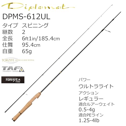 AbuGarcia (アブガルシア) Diplomat ディプロマット DPMS-612ULS 2ピース エリアトラウト 2枚目