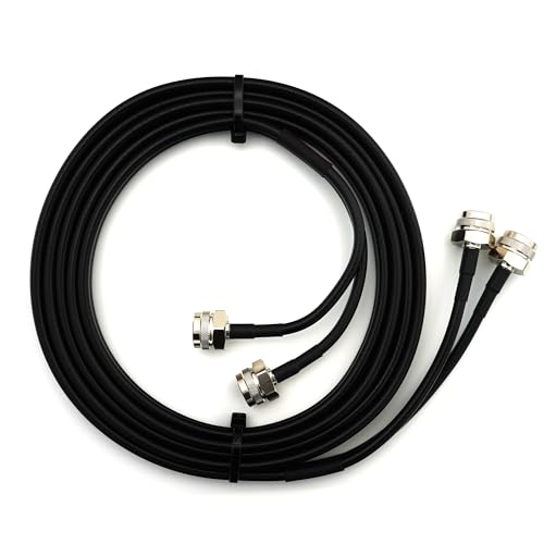 Câble coaxial N mâle vers N mâle double HF240 étanche pour routeur 4G 5G