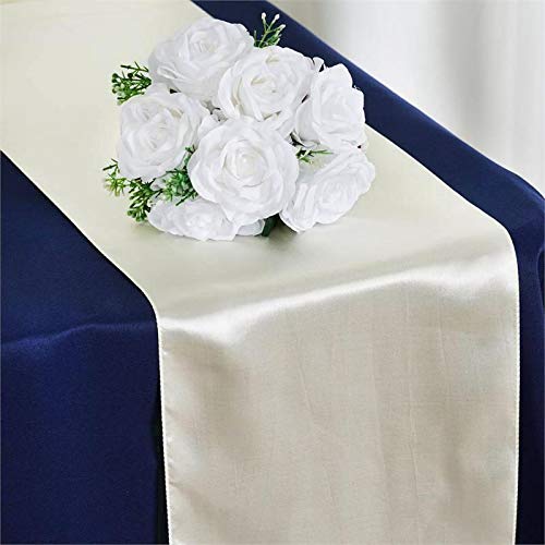 Tiger Chef 12-Pack Ivory 12 x 108 inches Long Satin