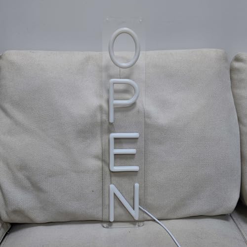 Image of Neon LED Open Sign 17in w /Remote Controller, Electric Light Up Sign for Business, Shop, Pub, Bar, Restaurant, Coffee Shop, Salon, Hotel