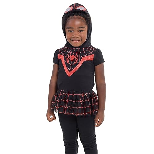 Image of Marvel Girls' Cosplay Hooded Tee and Leggings Set Toddler to Big Kid