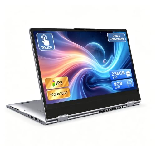 Image of 15.6 inch Yoga 2-in-1 Touchscreen Laptop Computer 3.2GHz, 8GB RAM 256GB SSD