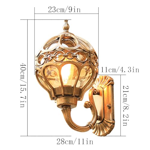 Applique murale d'extérieur étanche IP65 en verre transparent - 8