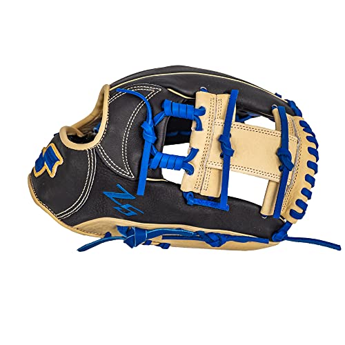 Ssk Z5 Craftsman Infield Baseball Glove – 11.25” - 11.5” - 11.75” - 12” – Right & Left Hand Throw (Black/Camel/Royal, 11.5" - Right Hand Throw) #TOP3