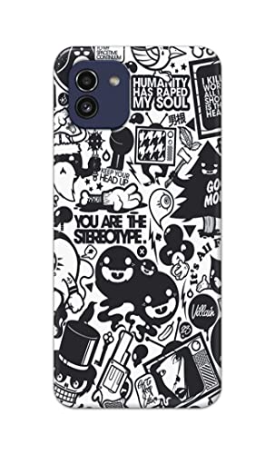 Image of Printed Hard Back Cover Case for Samsung Galaxy A03 Back Cover (Mixed Cartoon) -702