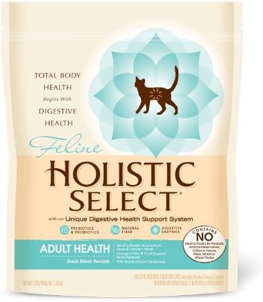 Holistic Select Natural Dry Cat Food, Duck, 3-Pound Bag